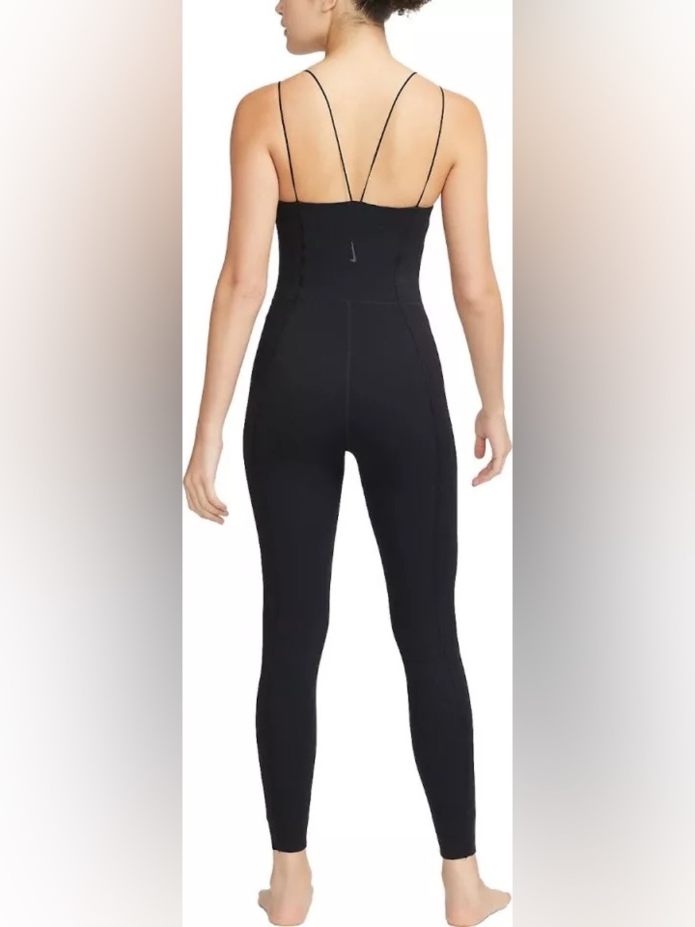 Suit Nike Yoga Luxe Dri-FIT Women s 7/8 Matte Jumpsuit Black Size Small